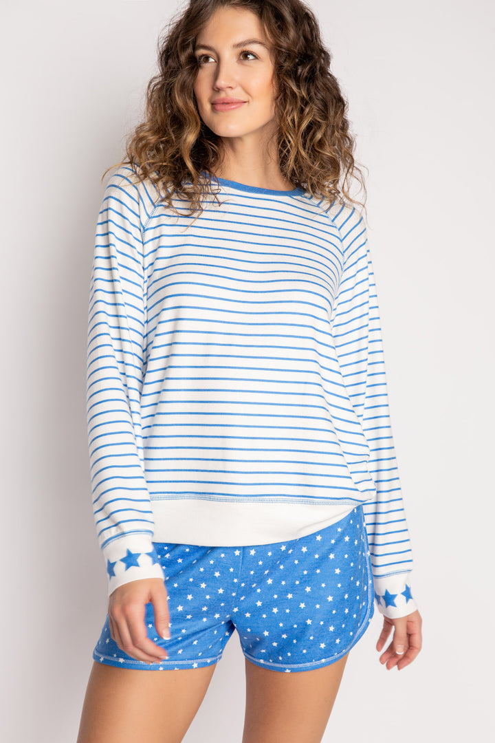 Blue Star Long Sleeve Top - Long Sleeve Tops - P.J. Salvage