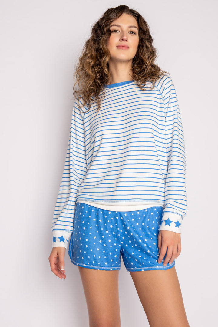 Blue Star Long Sleeve Top - Long Sleeve Tops - P.J. Salvage