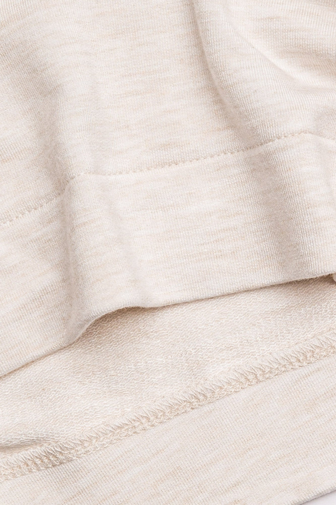 Oatmeal pajama set in a short sleeve button top & comfy pocket short in mini French terry. (7199527567460)