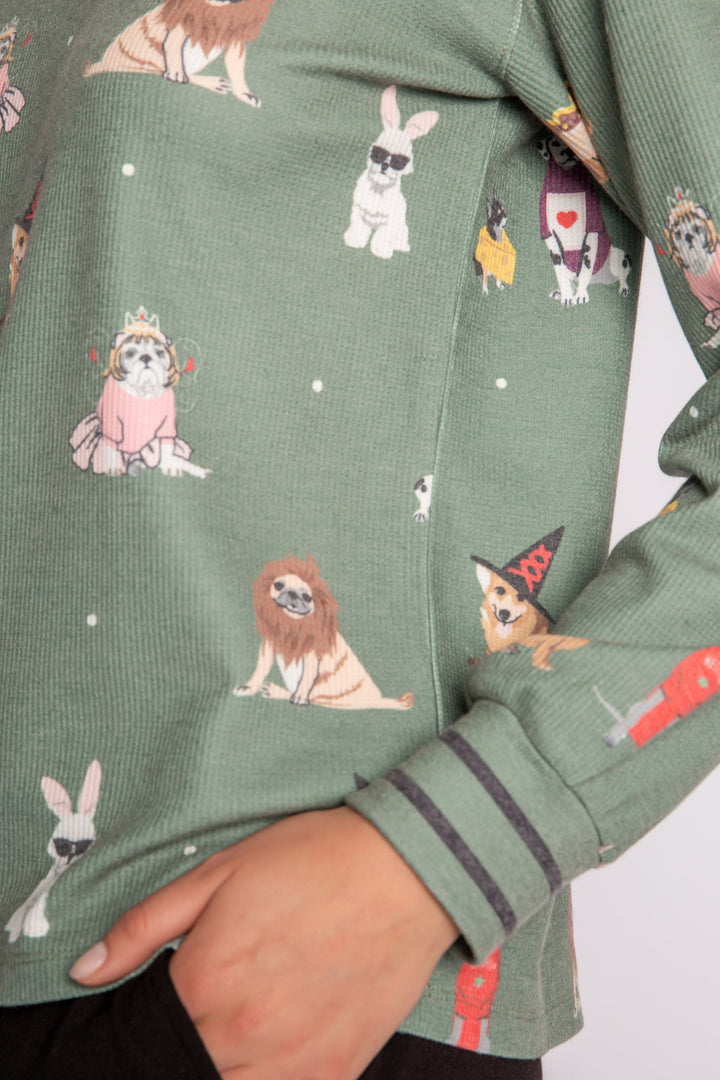 My Dog Is My Boo Long Sleeve Top - Long Sleeve Tops - P.J. Salvage