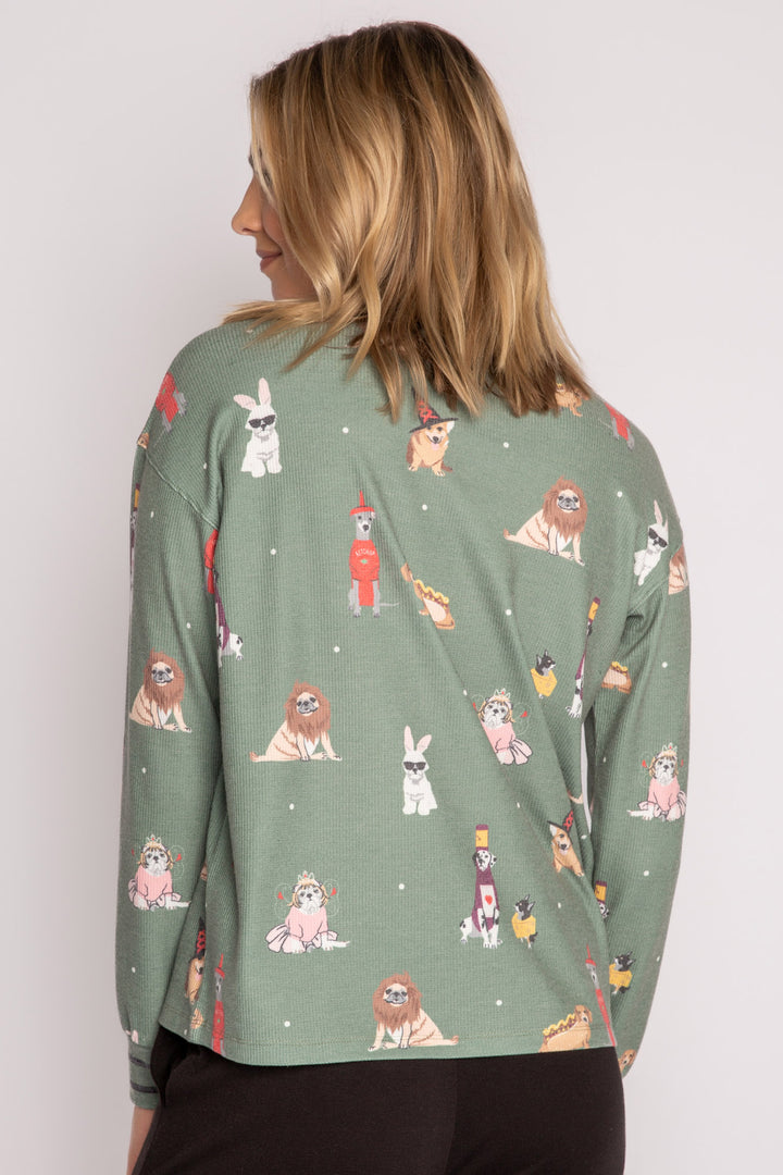 My Dog Is My Boo Long Sleeve Top - Long Sleeve Tops - P.J. Salvage