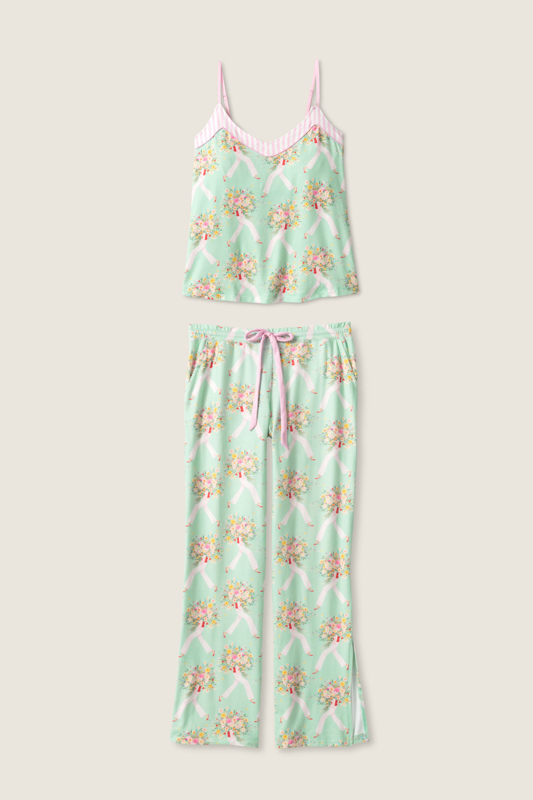 Adrian Valencia x PJS Floral PJ Set Plus Size