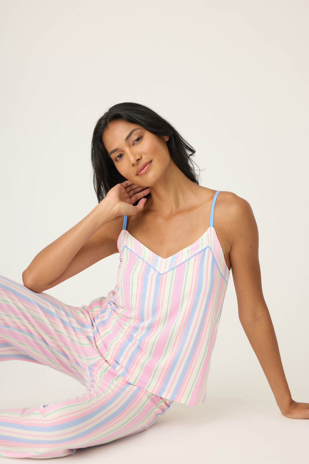 STRIPES V - NECK PJ SET BAYSIDE DREAMS - P.J. Salvage