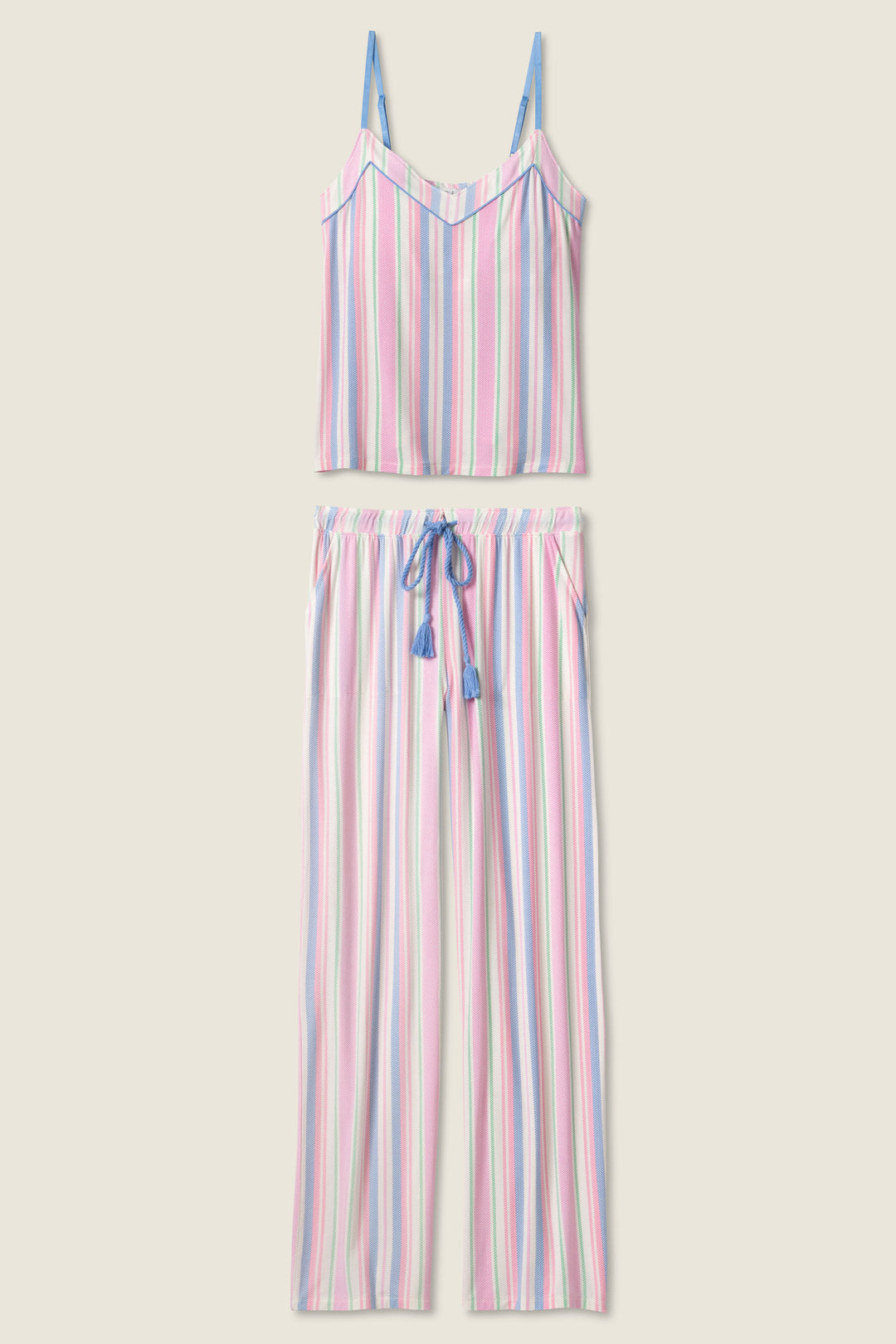 STRIPES V - NECK PJ SET BAYSIDE DREAMS - P.J. Salvage