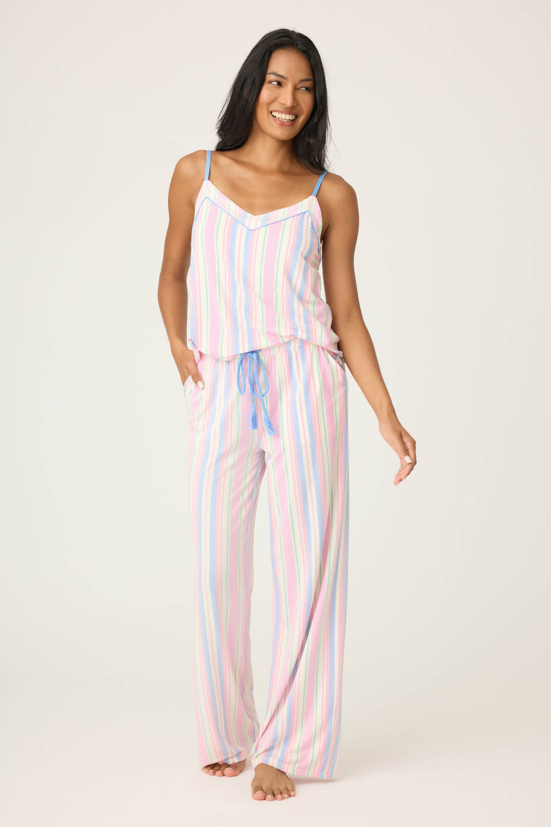 STRIPES V - NECK PJ SET BAYSIDE DREAMS - P.J. Salvage