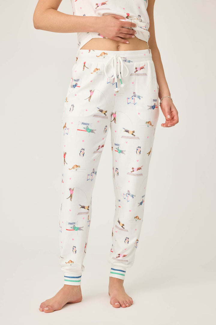 Catletics Cat Print Banded Pants - P.J. Salvage