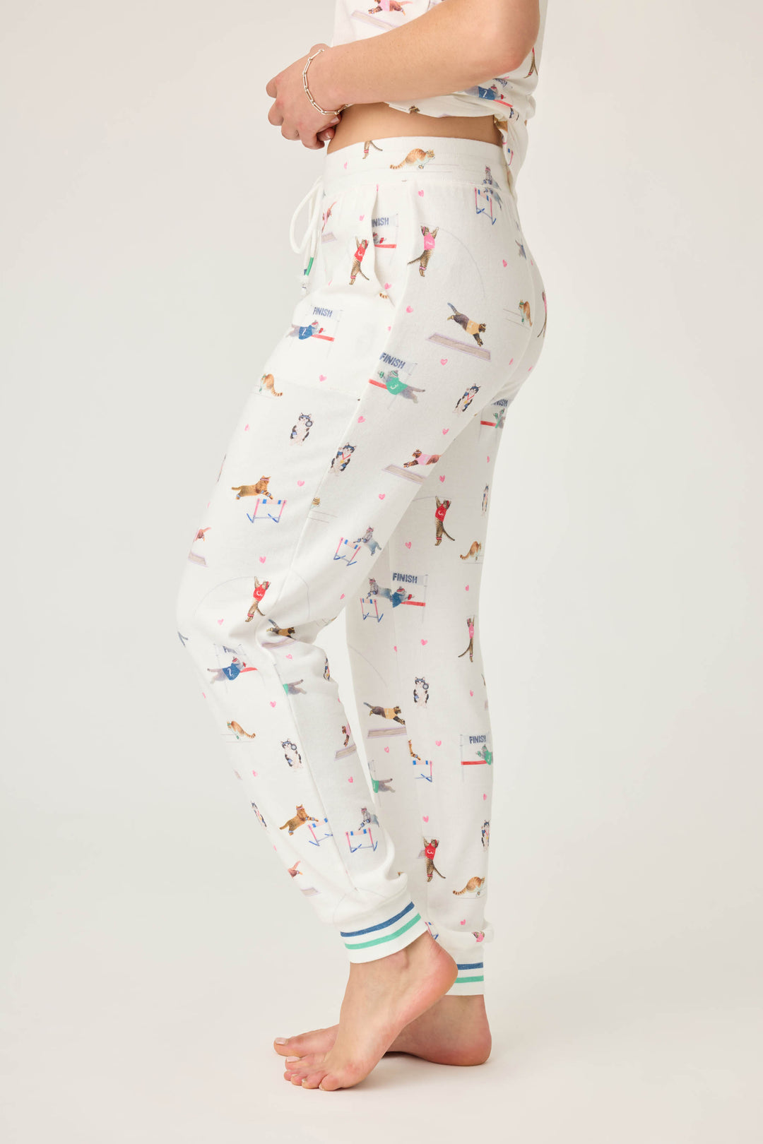 Catletics Cat Print Banded Pants - P.J. Salvage