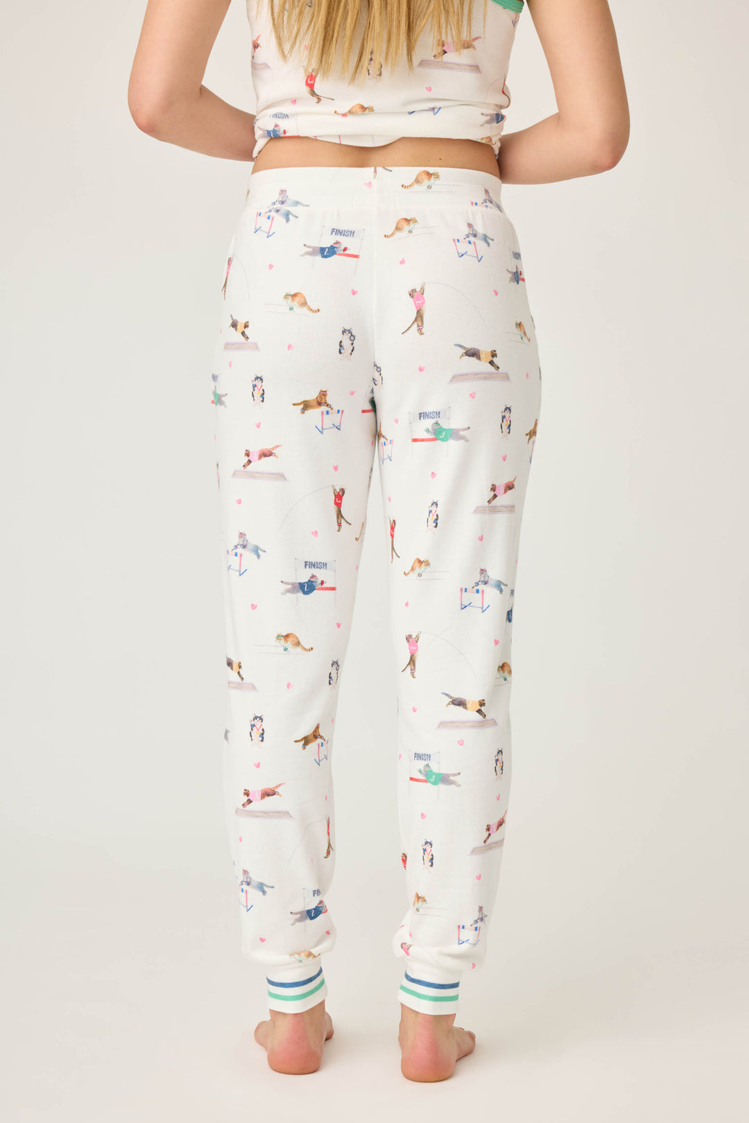Catletics Cat Print Banded Pants - P.J. Salvage