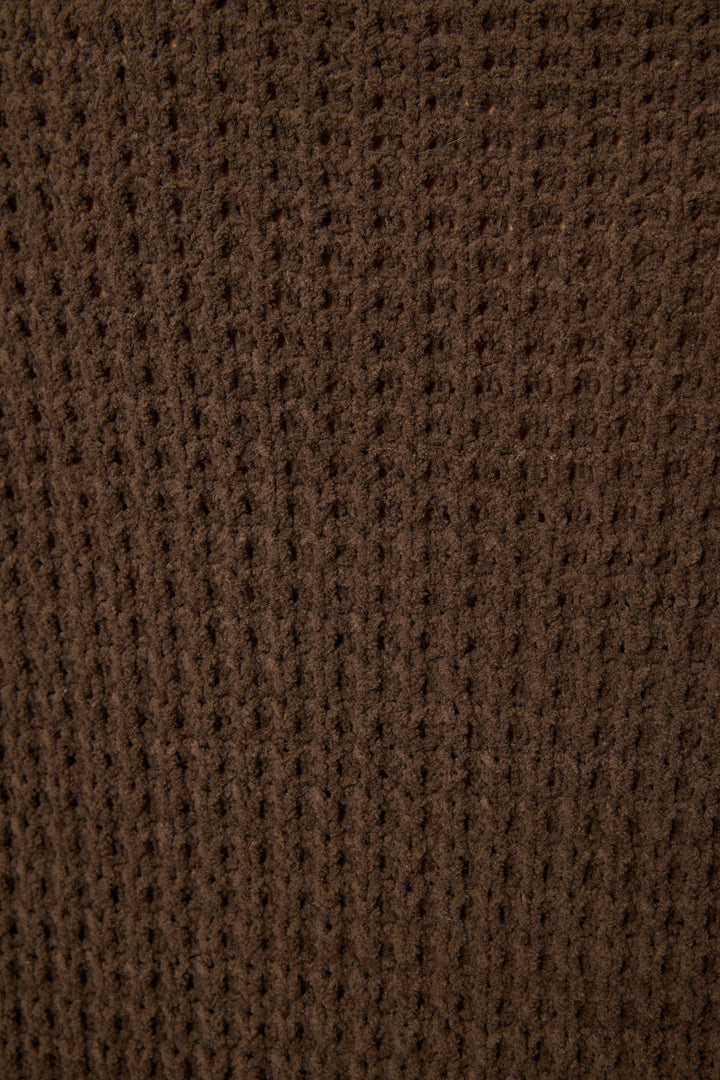 Chenille Waffle Chocolate Lounge Set - Lounge Sets - P.J. Salvage