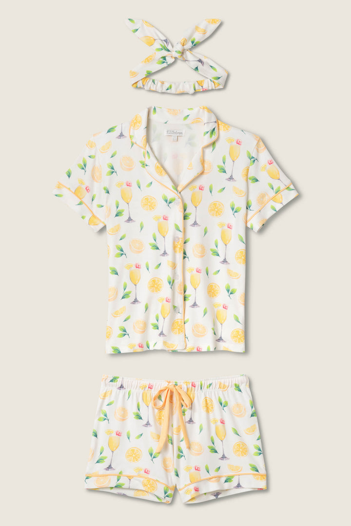 Mimosa Me Drink Print Pajama Set - P.J. Salvage