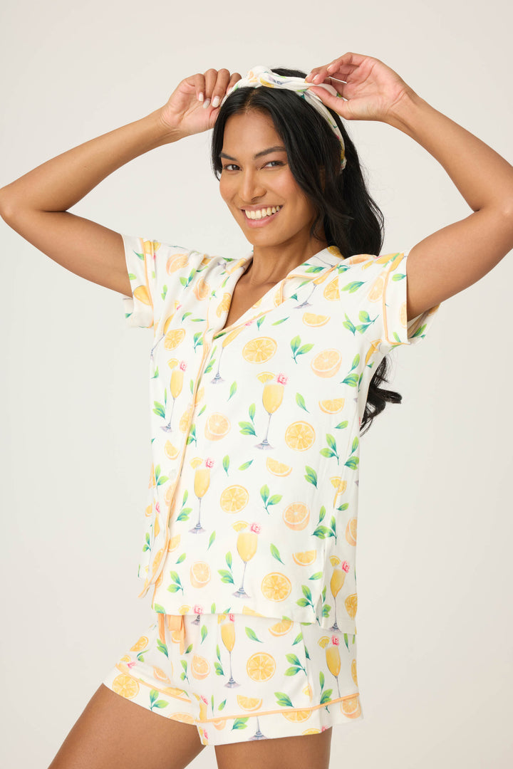 Mimosa Me Drink Print Pajama Set - P.J. Salvage