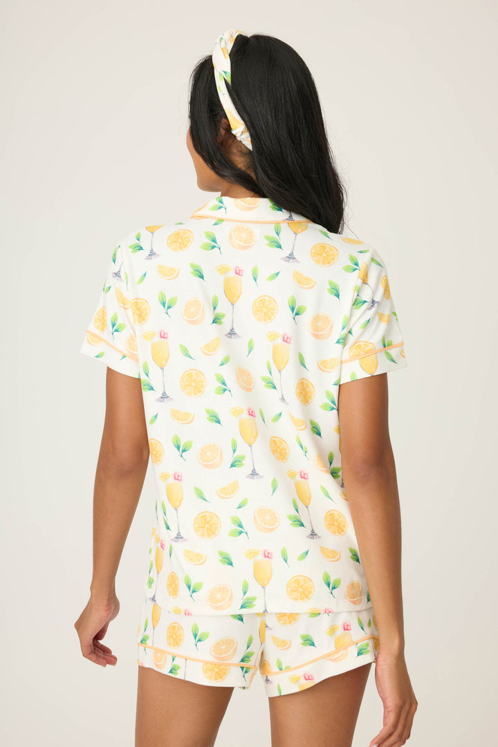 Mimosa Me Drink Print Pajama Set - P.J. Salvage