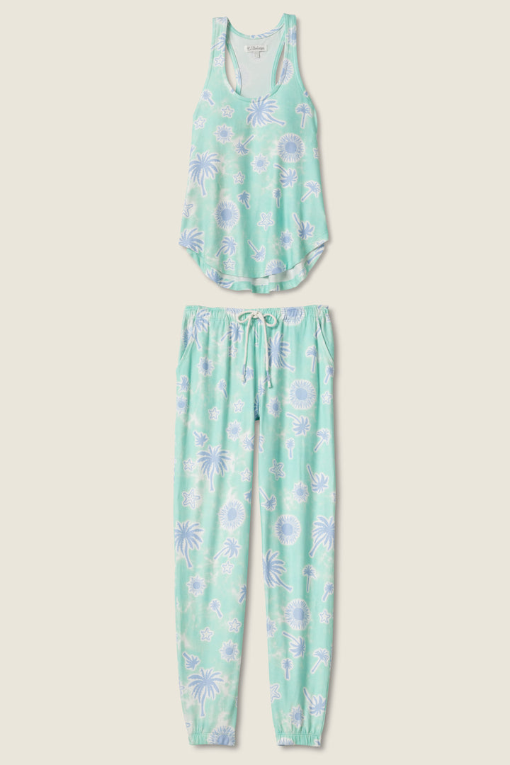 PALM TREE PJ SET VACAY VIBES - P.J. Salvage