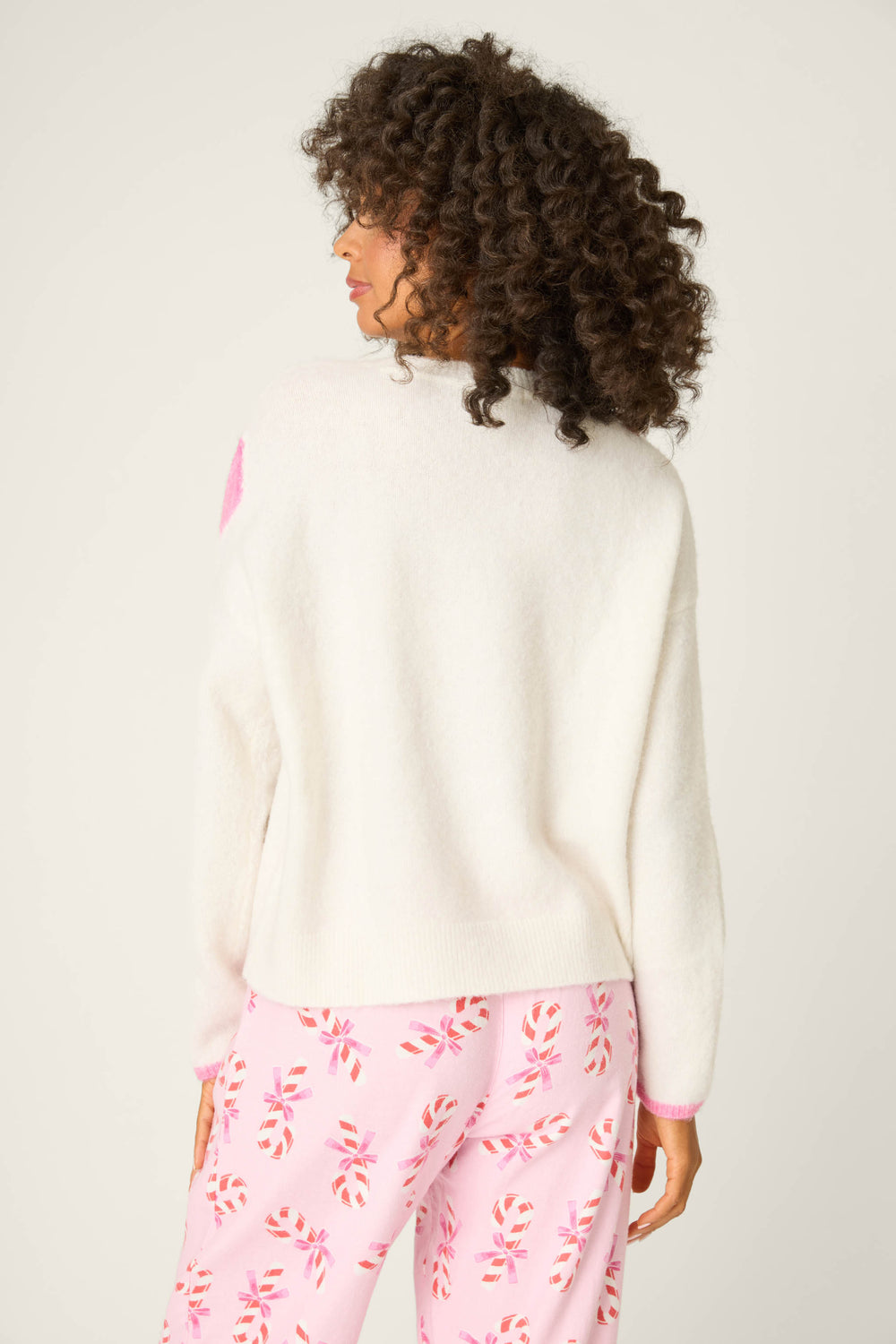 Sweeter Than Sugar Bow Print Snuggle Sweater - Sweater - P.J. Salvage