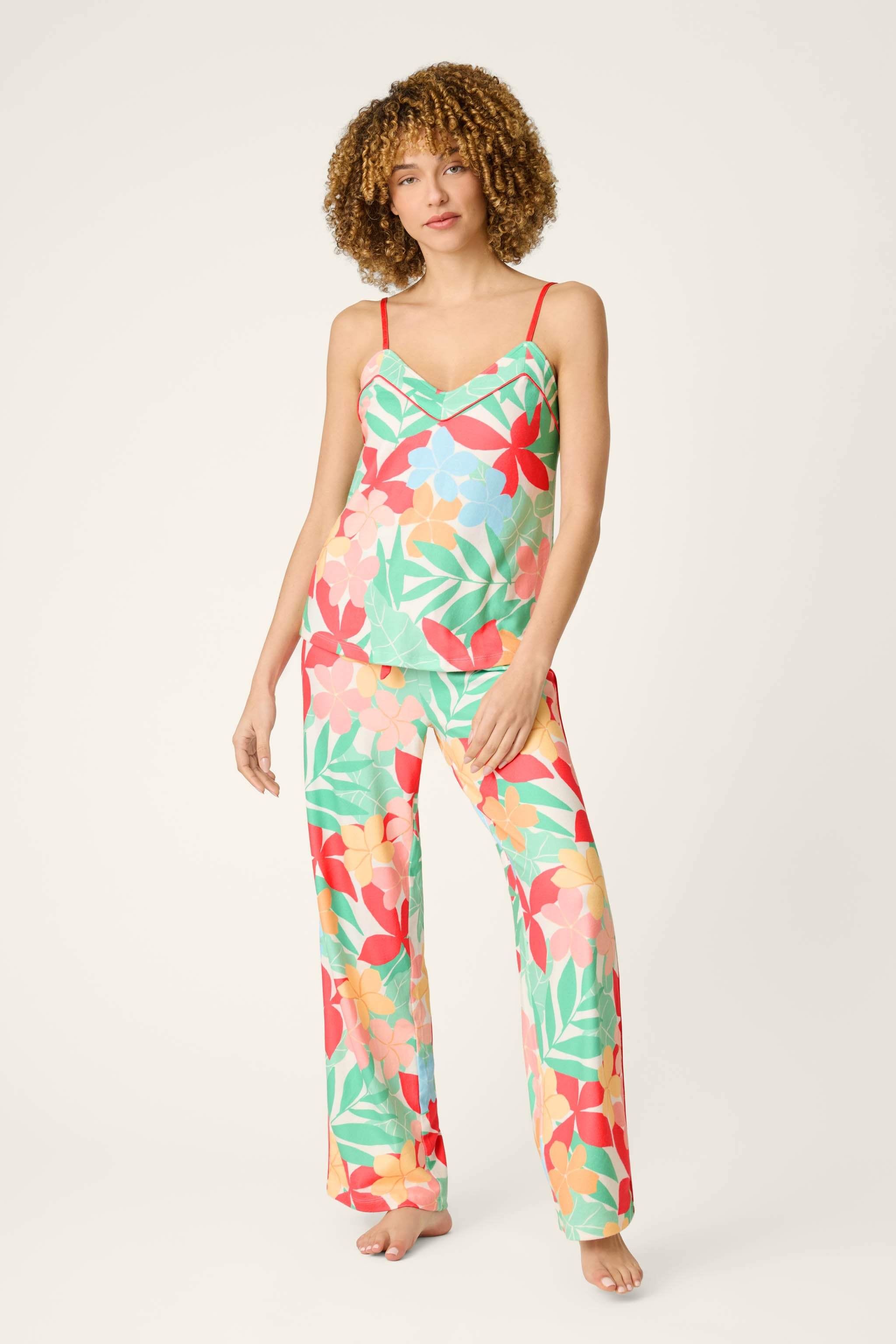 The Coastal Club Sunset Blooms Long PJ Set | P.J. Salvage