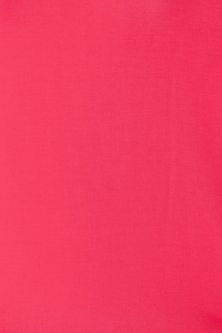 Women's hot pink lounge long sleeve top with banded jogger lounge pants.