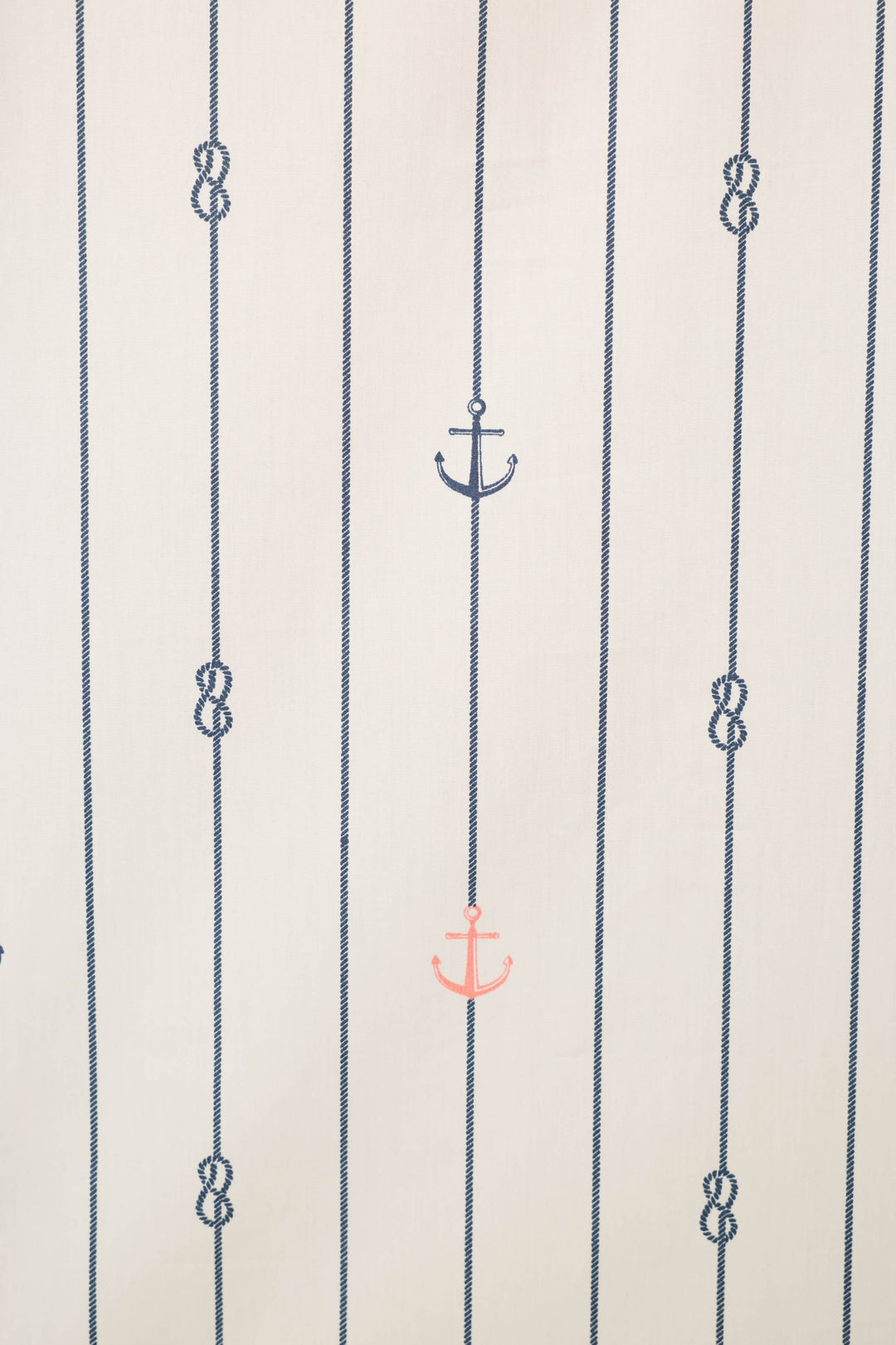 The Afterparty Poplin Anchors Away Short PJ Set by P.J. Salvage features white cotton poplin with vertical blue stripes, small blue knots, and blue and red anchor accents—ideal for a breezy, coastal-inspired night in.