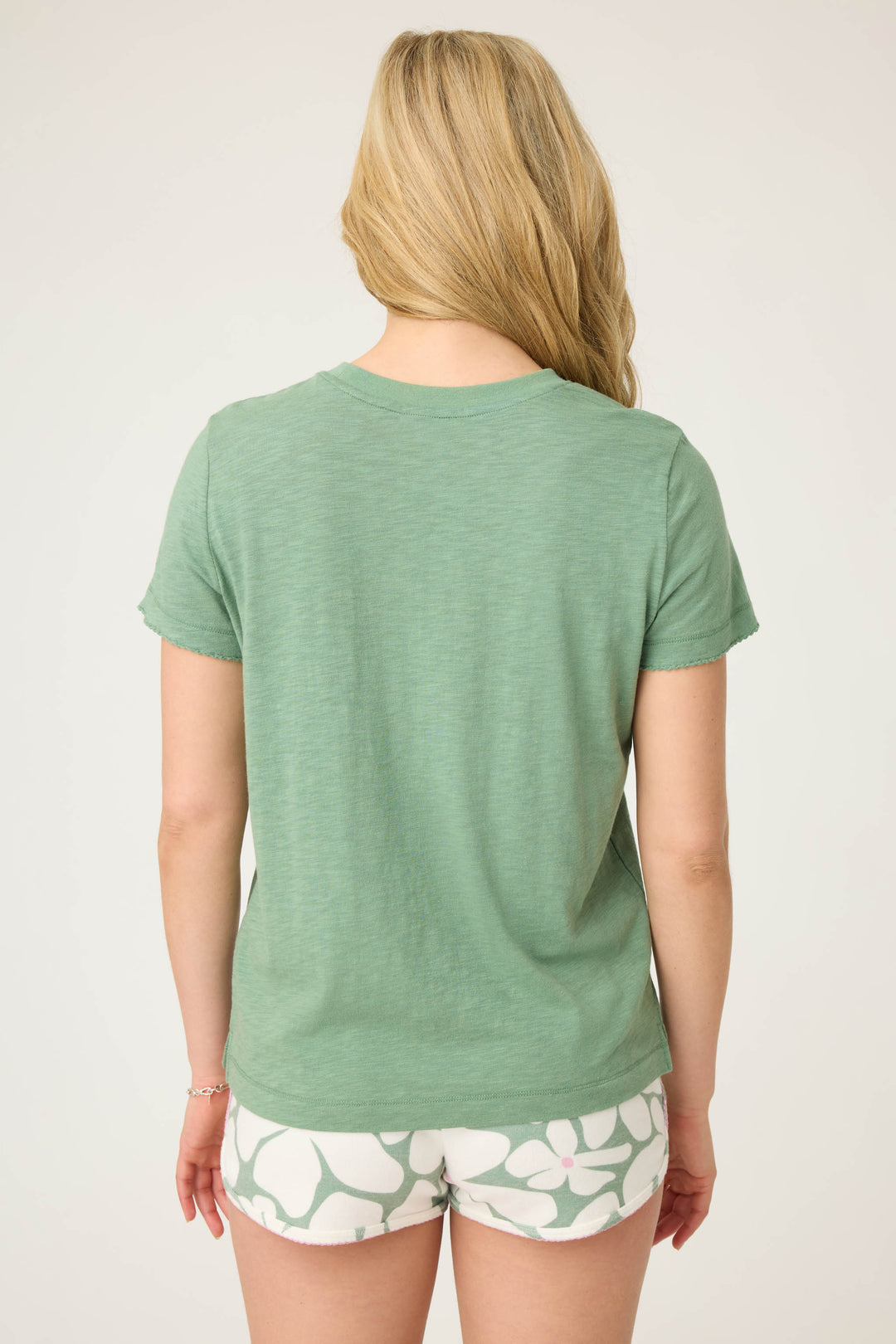 SOLID SHORT SLEEVE T - SHIRT BACK TO BASICS - Loden - P.J. Salvage