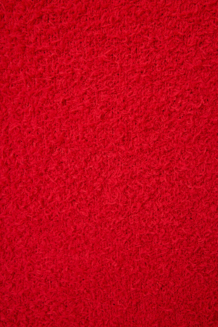 Bundle Up Boucle Red Long Sleeve Top - Long Sleeve Top - P.J. Salvage