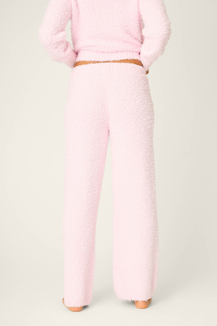 Bundle Up Boucle Pink Open Leg Pants - Open Leg Pants - P.J. Salvage
