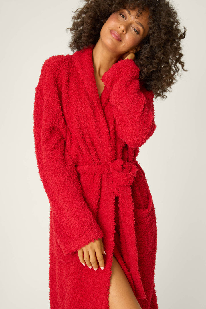 Bundle Up Boucle Red Robe - Robe - P.J. Salvage