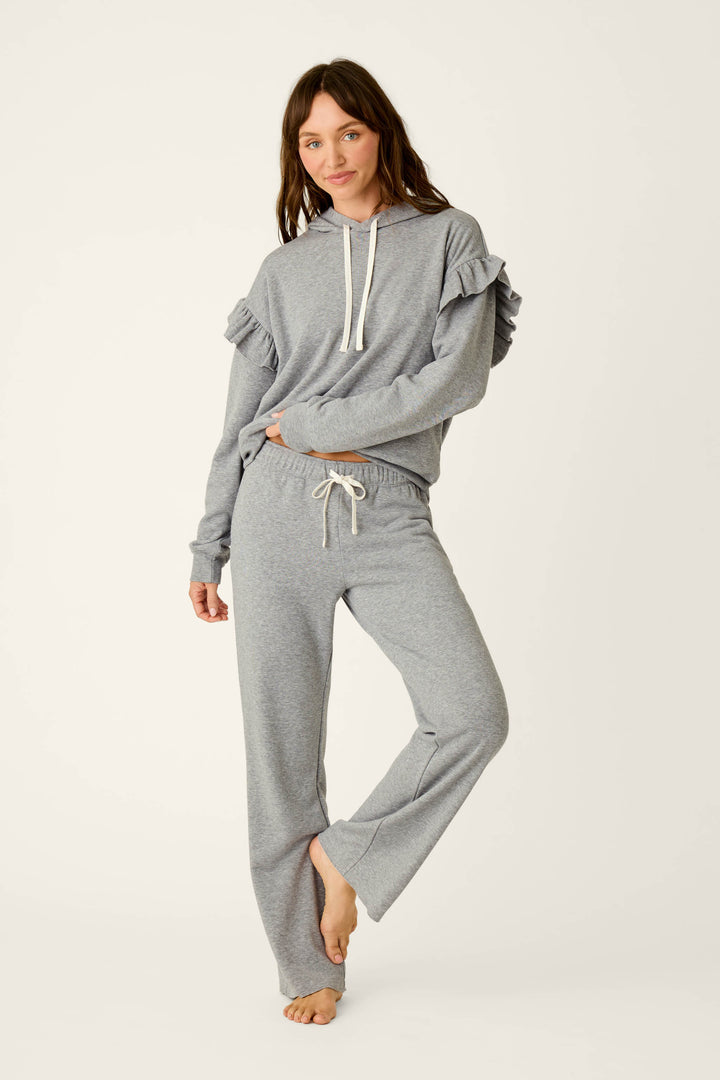 Femme de Noel Heather Grey Flutter Sleeve Hoodie
