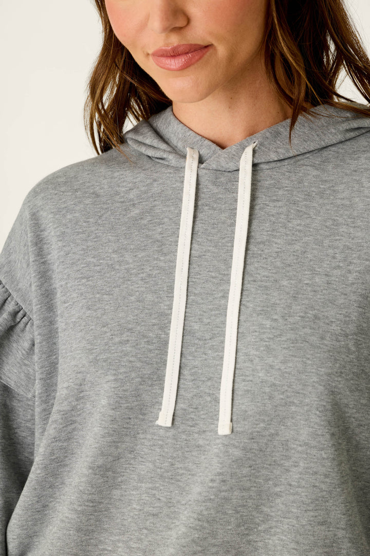 Femme de Noel Heather Grey Flutter Sleeve Hoodie