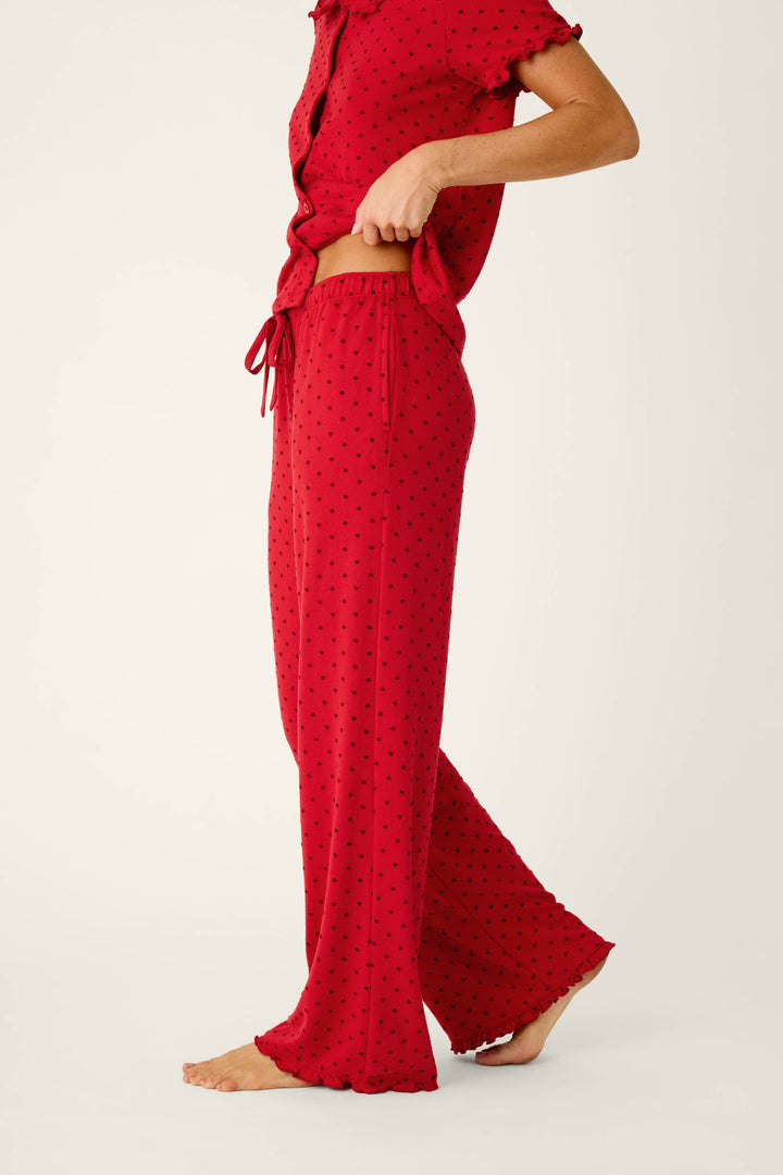 Femme de Noel Tonal Dot Pajama Pants