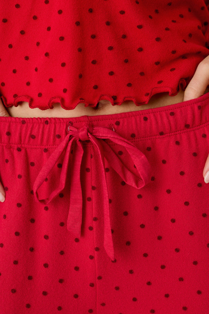 Femme de Noel Tonal Dot Pajama Pants