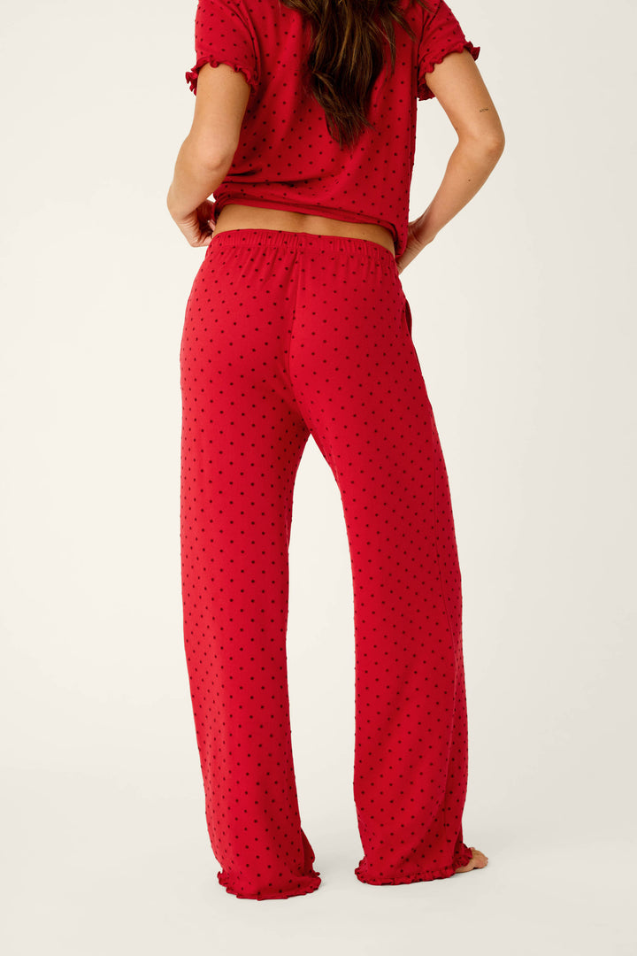 Femme de Noel Tonal Dot Pajama Pants