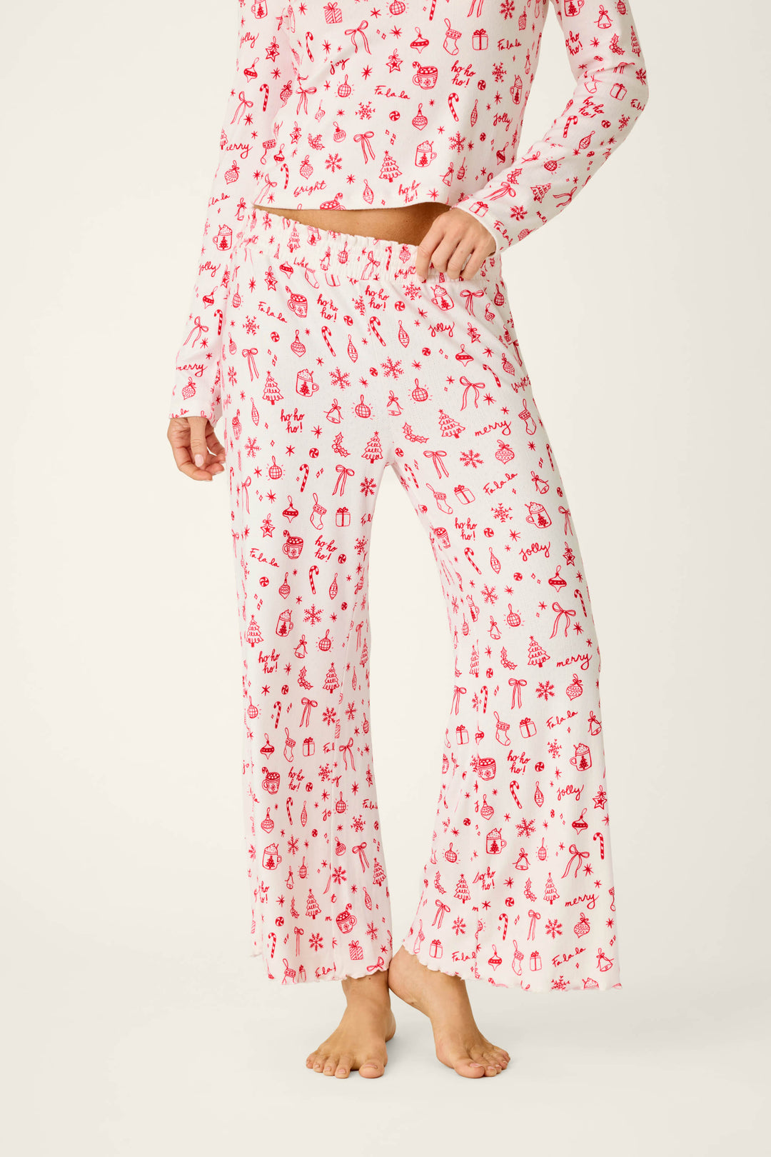Femme de Noel Holiday Print Pajama Pants