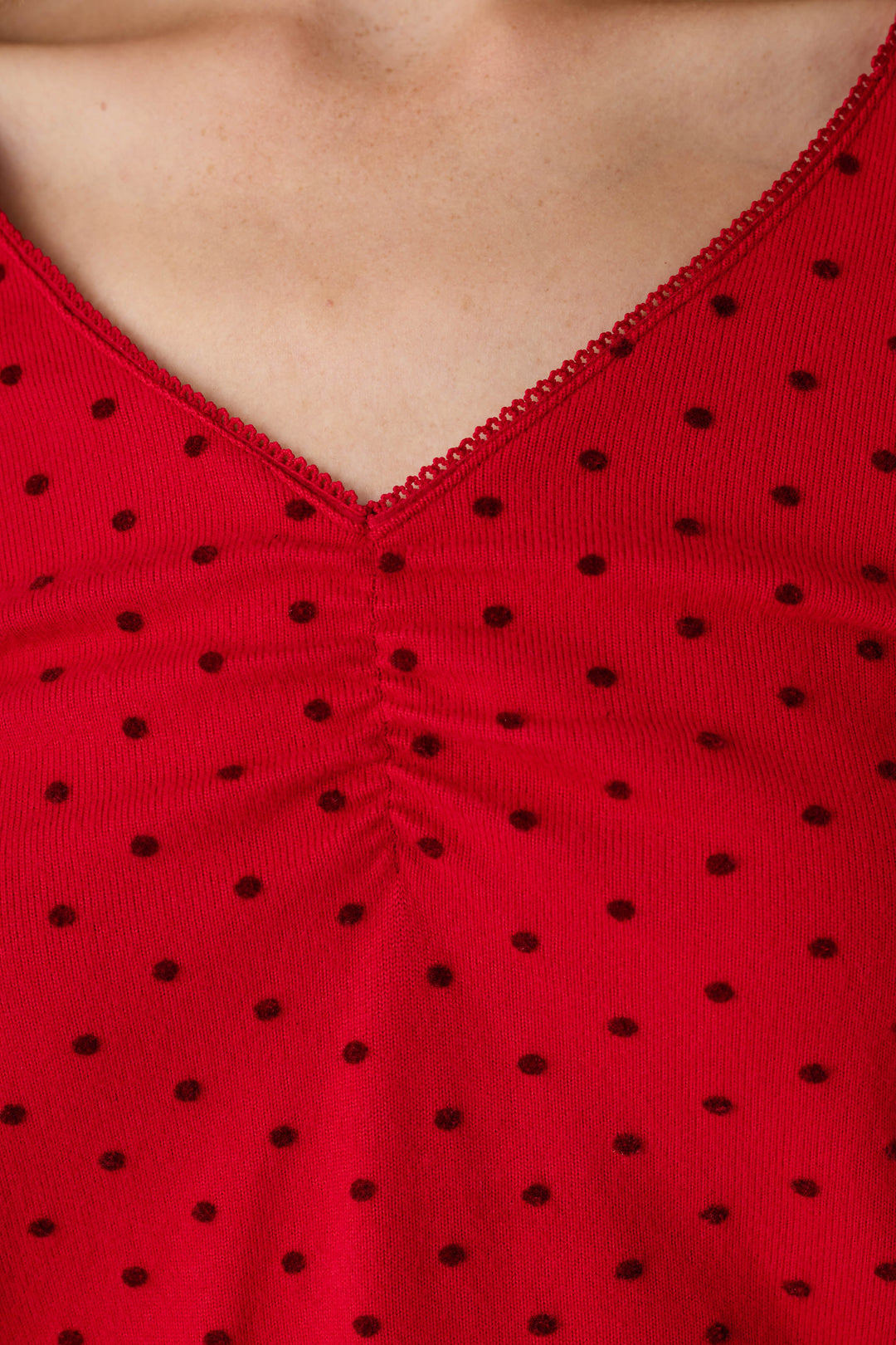 Femme de Noel Tonal Dot Long Sleeve PJ Set