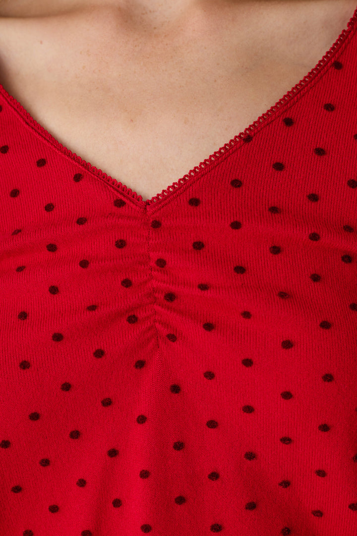 Femme de Noel Tonal Dot Long Sleeve PJ Set