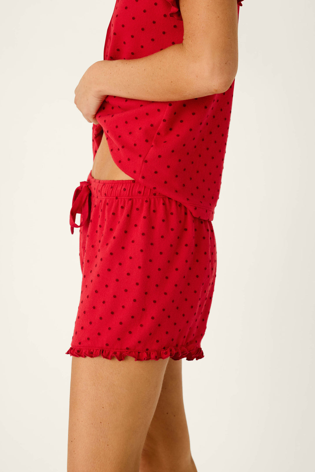 Femme de Noel Tonal Dot Pajama Shorts