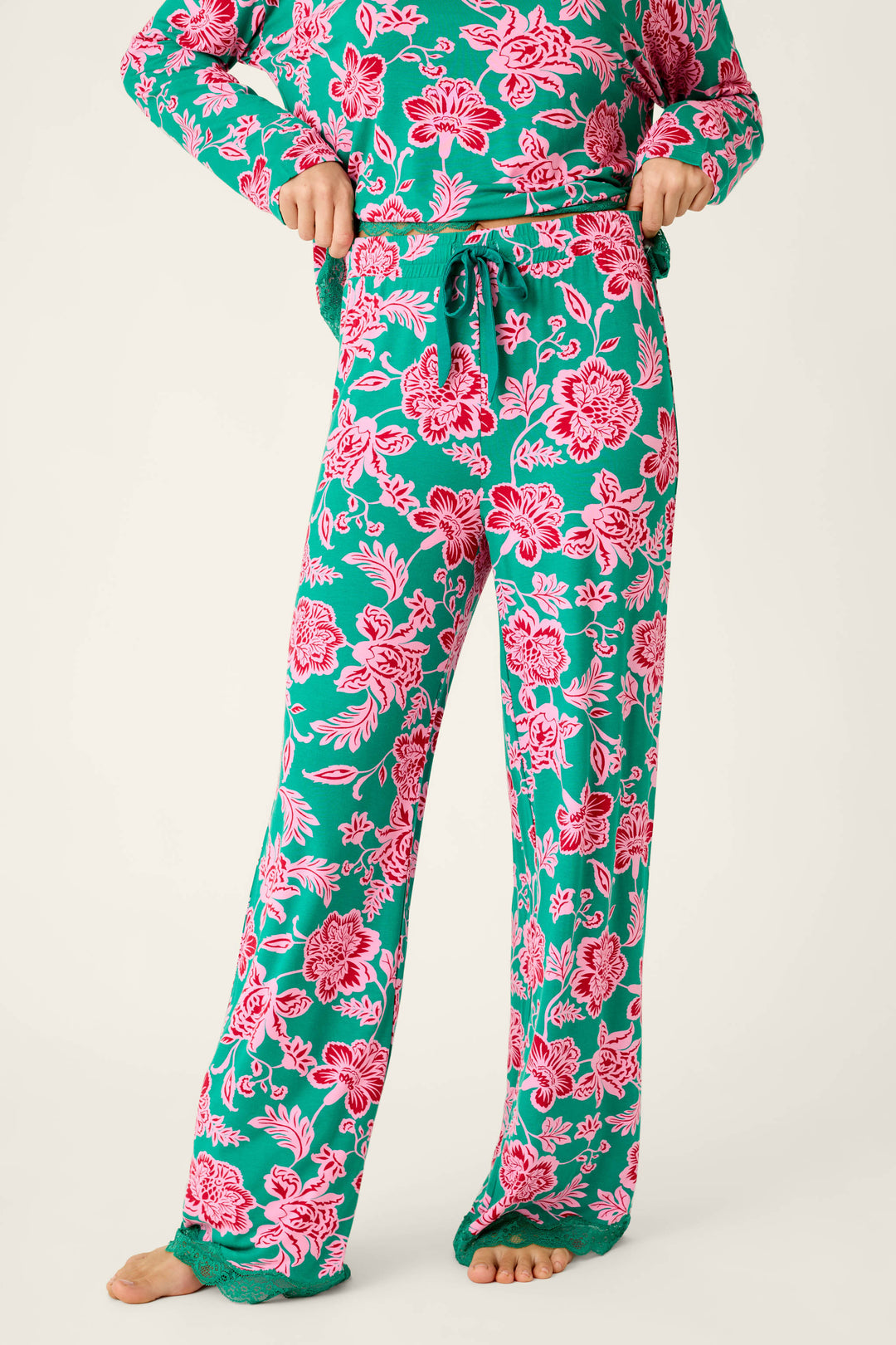 Frosted Floral Dreams Pajama Pants