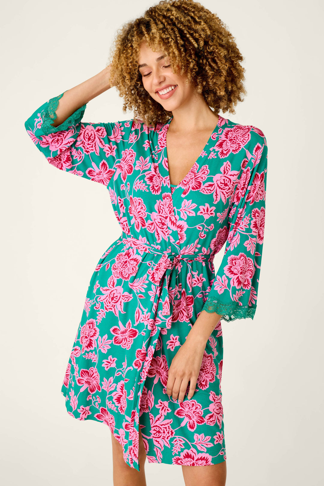 Frosted Floral Dreams Robe