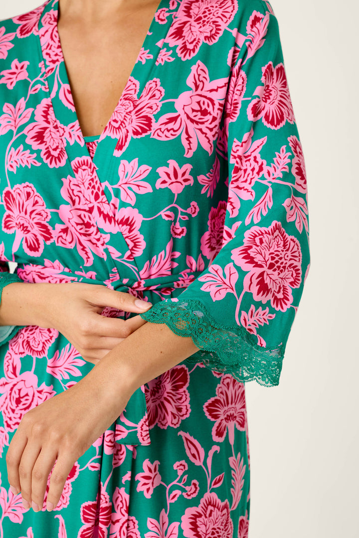 Frosted Floral Dreams Robe