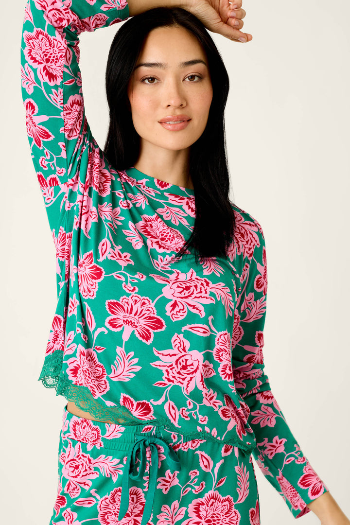 Frosted Floral Dreams Long Sleeve PJ Set