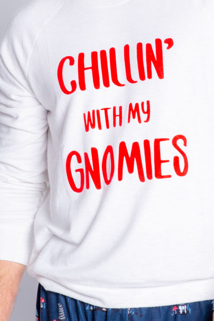 Chillin With My Gnomies Men's Long Sleeve Top - Long Sleeve Tops - P.J. Salvage
