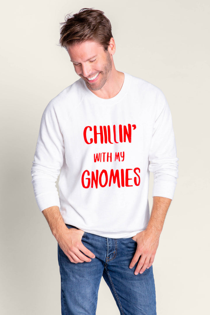 Chillin With My Gnomies Men's Long Sleeve Top - Long Sleeve Tops - P.J. Salvage