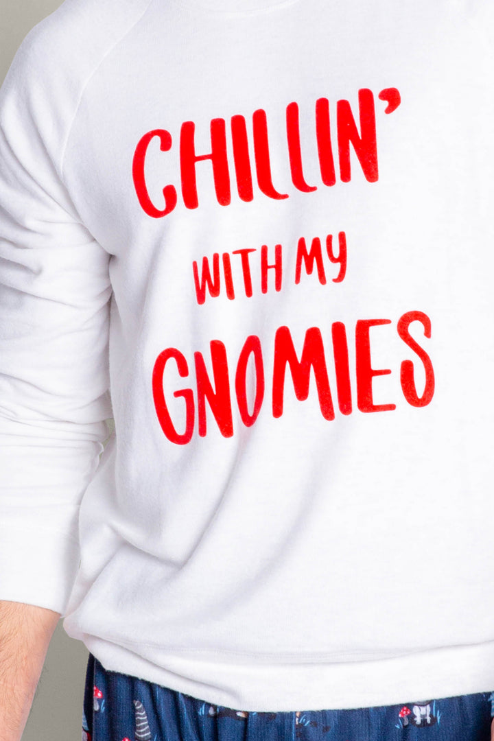 Chillin With My Gnomies Men's Long Sleeve Top - Long Sleeve Tops - P.J. Salvage