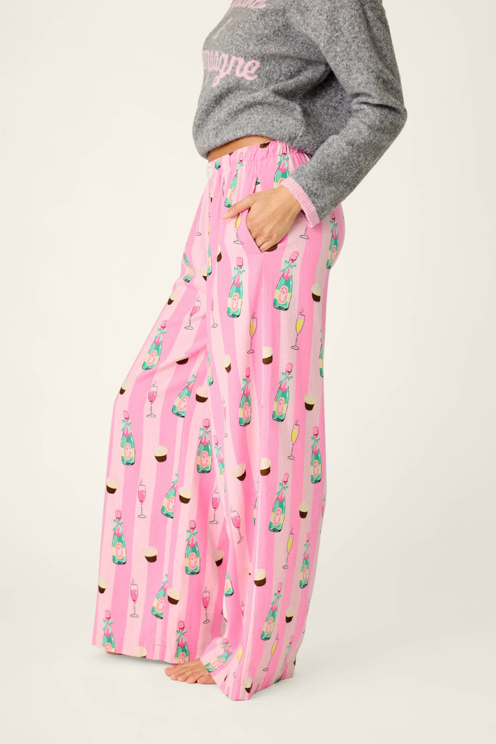 Cupcakes & Champagne Flannel Pajama Pants