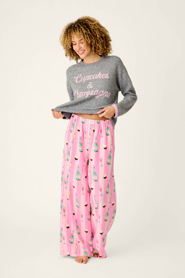 Cupcakes & Champagne Flannel Pajama Pants