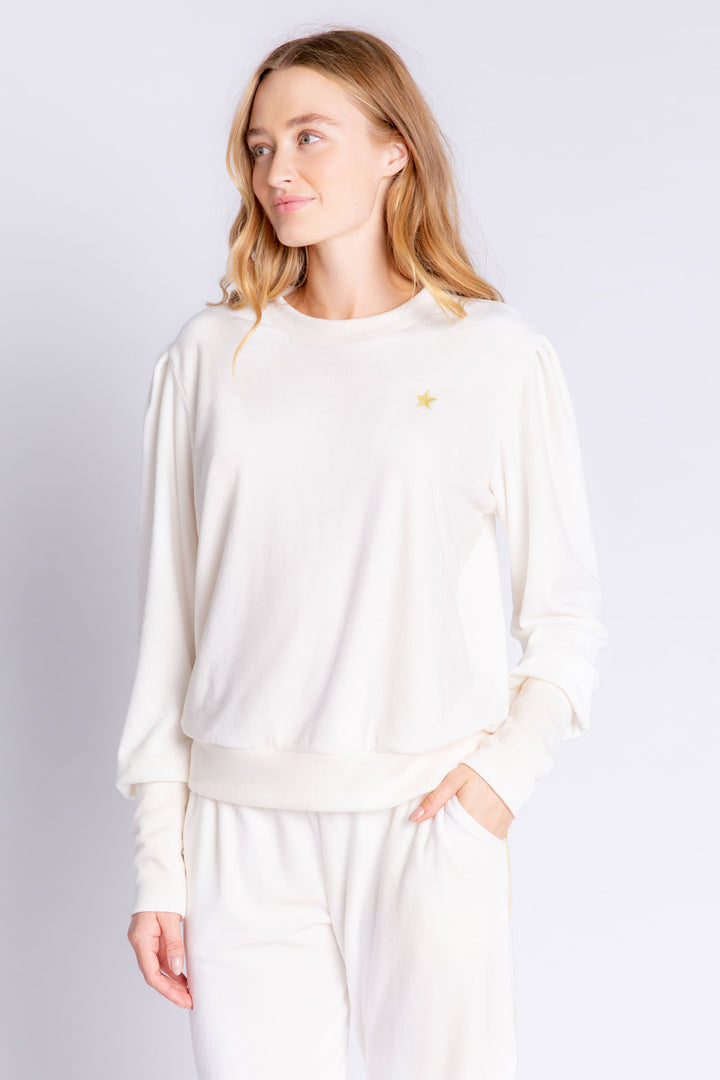 Velour Vanity Long Sleeve Top - Long Sleeve Tops - P.J. Salvage