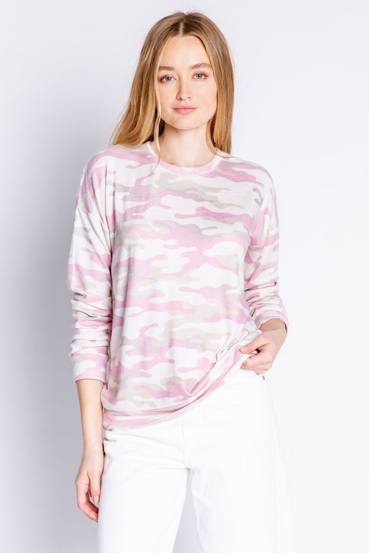 Peachy Party Long Sleeve Top - Long Sleeve Tops - P.J. Salvage