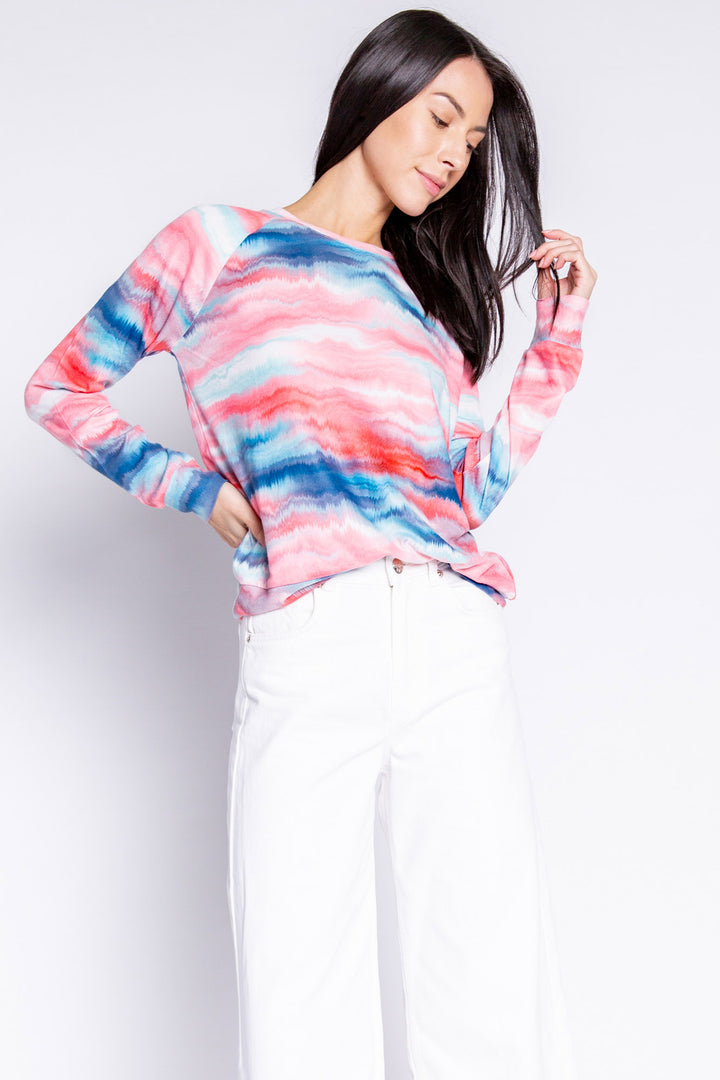 Sunsets Long Sleeve Top - Long Sleeve Tops - P.J. Salvage