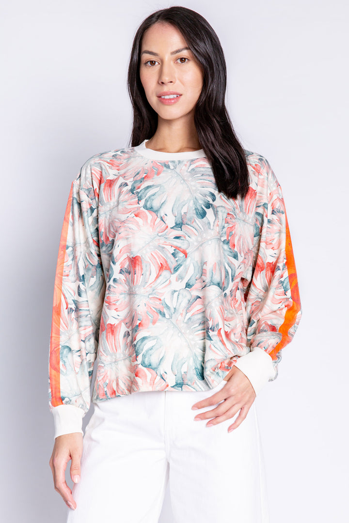 Tropic Like It's Hot Long Sleeve Top - Long Sleeve Tops - P.J. Salvage