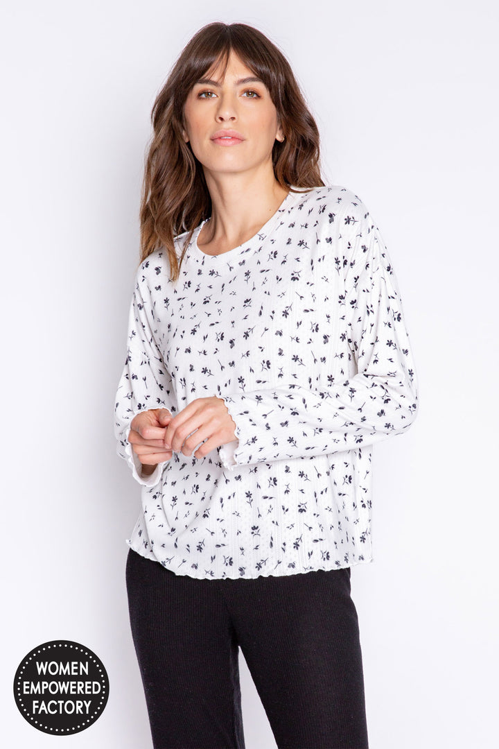 Around The Edges Long Sleeve Top - Long Sleeve Tops - P.J. Salvage