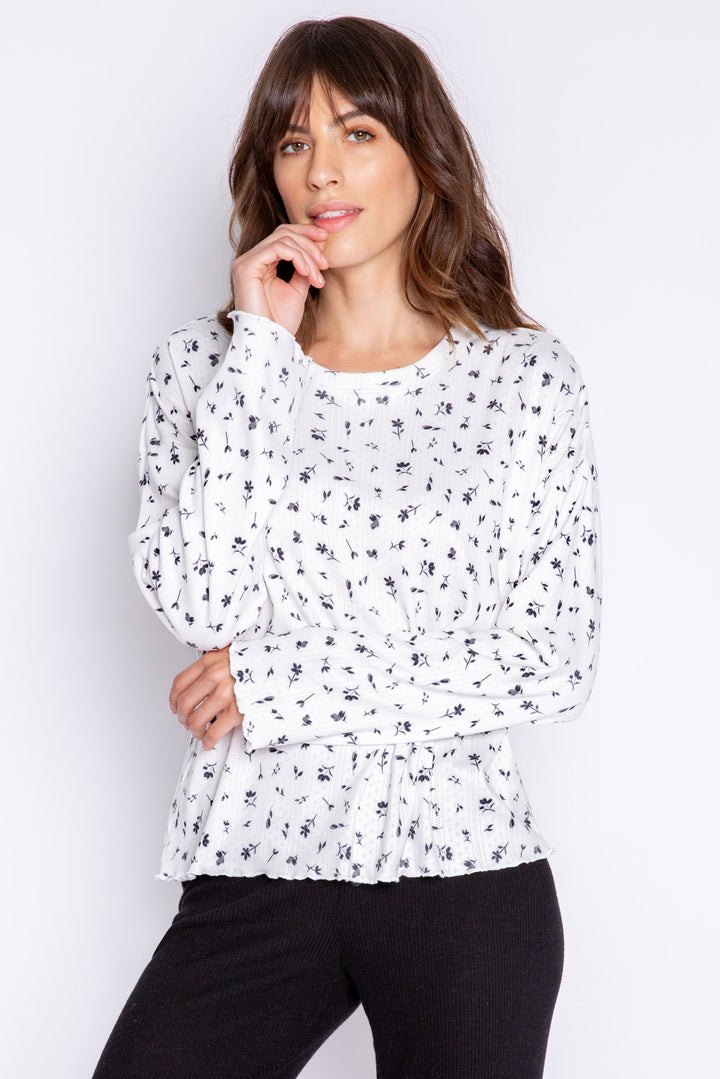 Around The Edges Long Sleeve Top - Long Sleeve Tops - P.J. Salvage