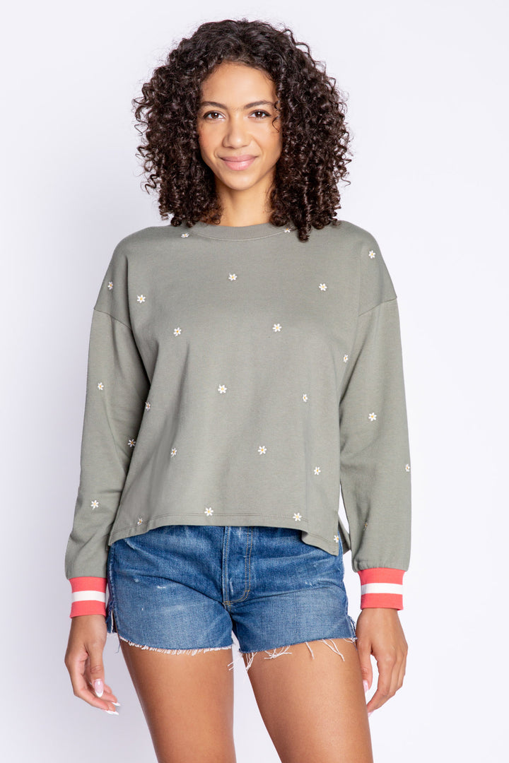 Happy Vibes Long Sleeve Top - Long Sleeve Tops - P.J. Salvage